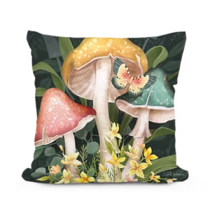 Mushroom Trio Pillow