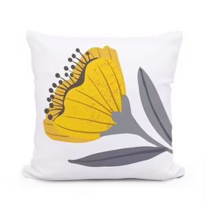 Yellow Poppy Pillow