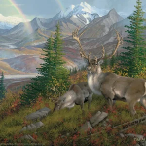 The Great One - Caribou – 11″ x 14″ Art Print