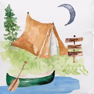 Summer Camp Pillow