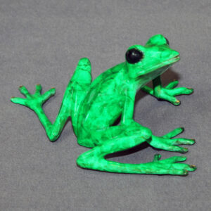Mona Lisa Bronze Frog Sculpture by Barry Stein Sculptures (6 Color Options Available)
