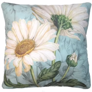 White Daisies Pillow