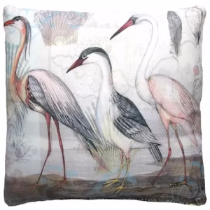 3 Marching Herons Pillow