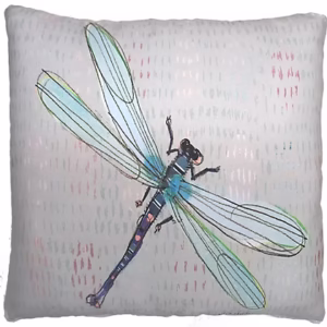 Dragonfly Blue Pillow