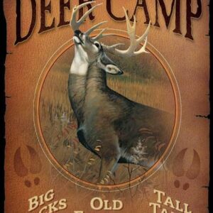 Deer Camp Tin Sign