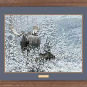 Framed Patient Suitor - Moose - 17" x 23" GNA Premium Print
