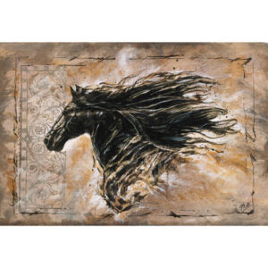 Black Beauty – Woven Tapestry Wall Art Hanging