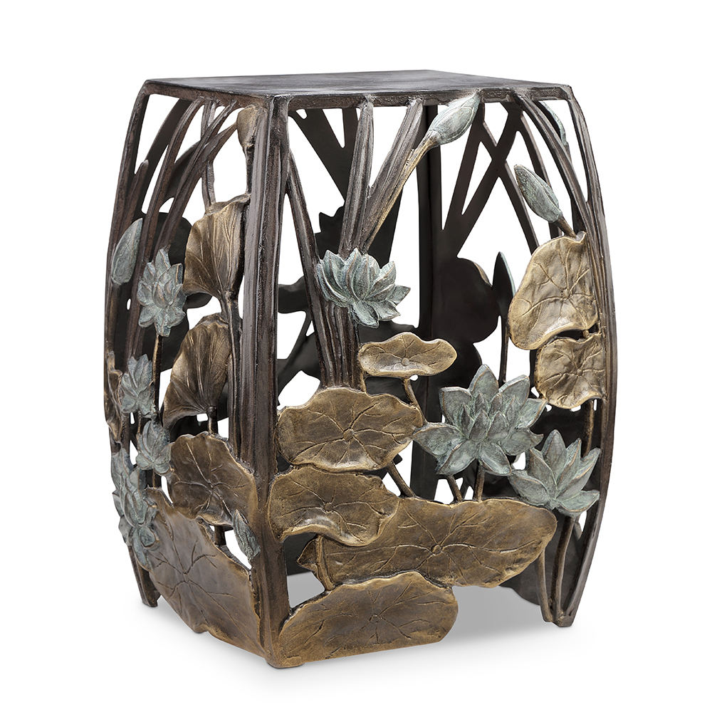 Water Lilies Garden Stool