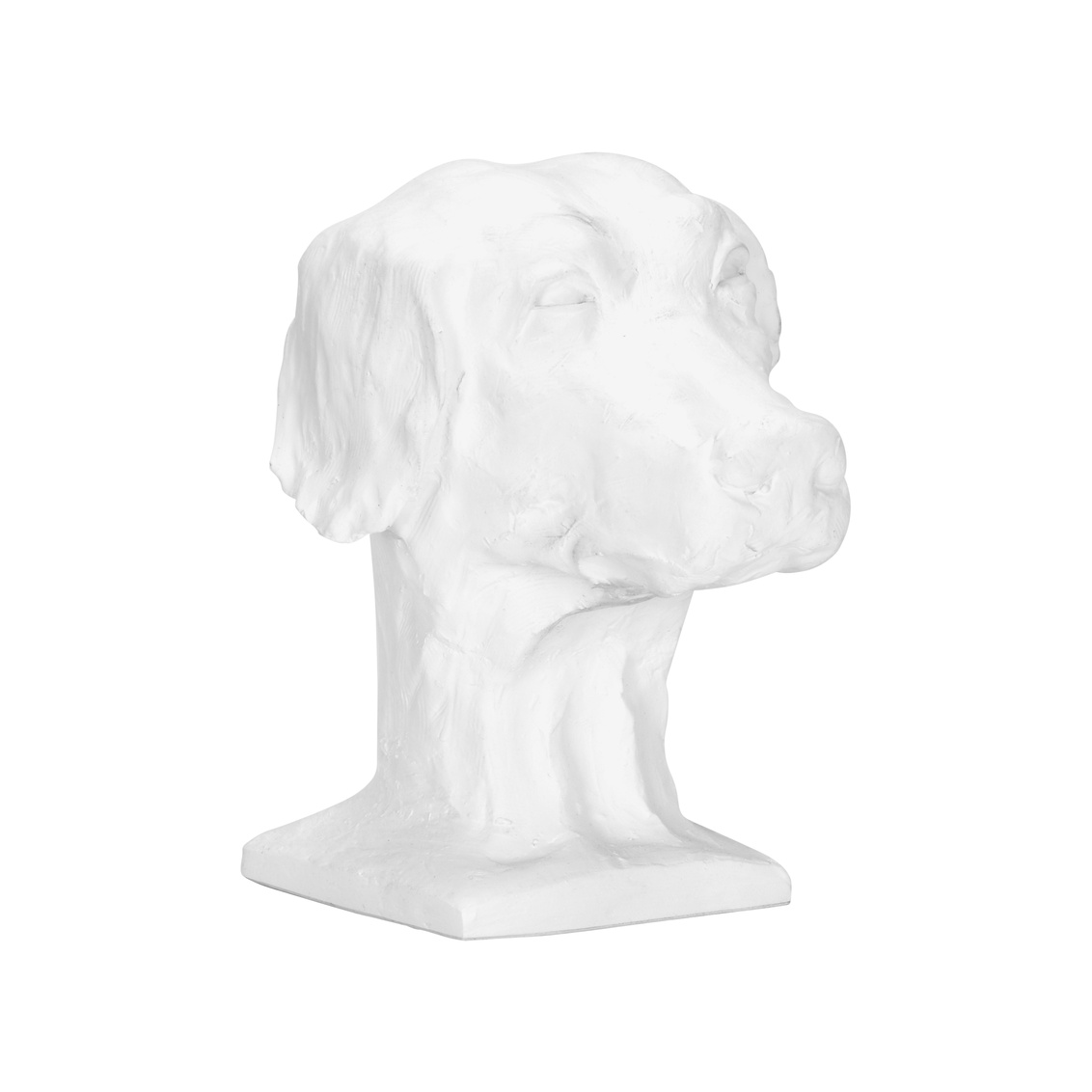Dog Accent Sculpture in White