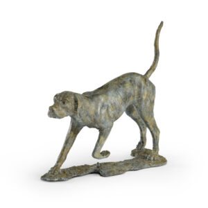 Pointer Verde Dog Sculpture
