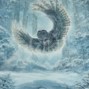 Snowy Owl – 12″ x 9″ Limited Edition Canvas