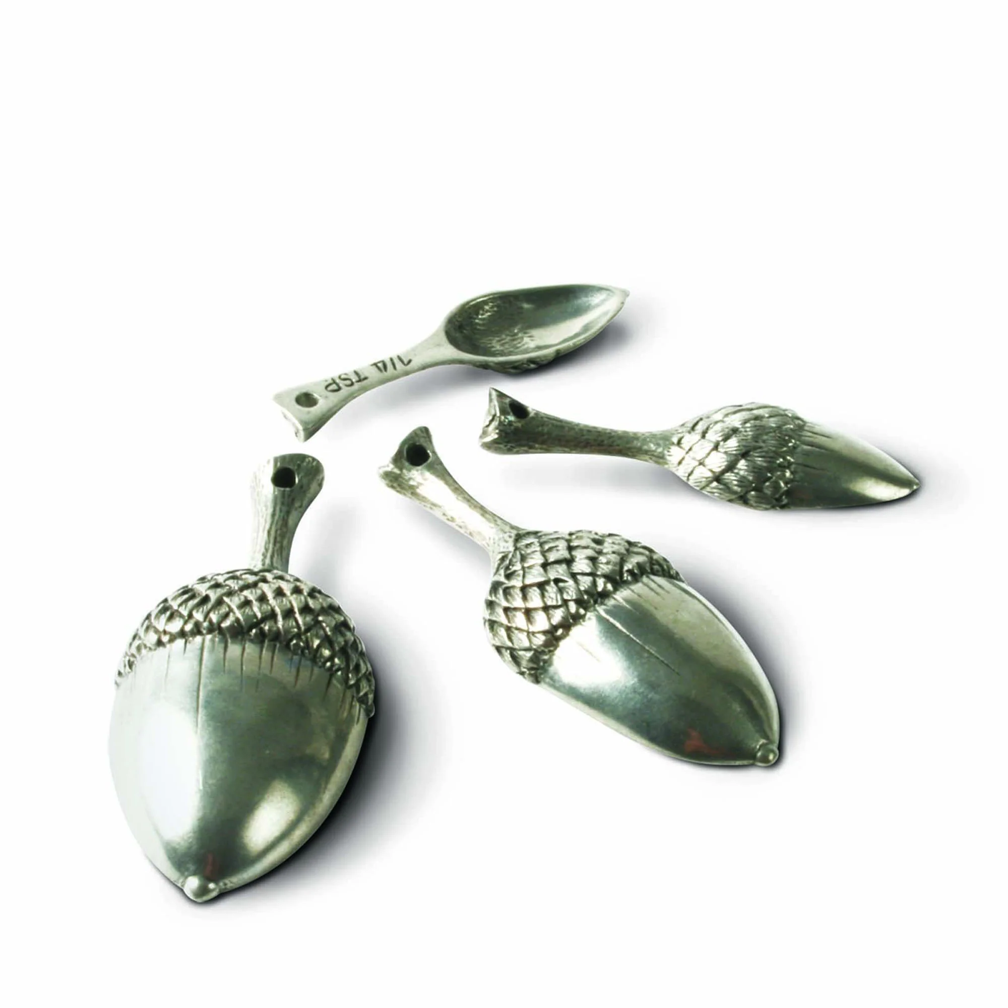 Pewter Acorn Measuring Spoons
