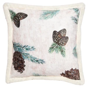 Pinecone Plush Sherpa Pillow