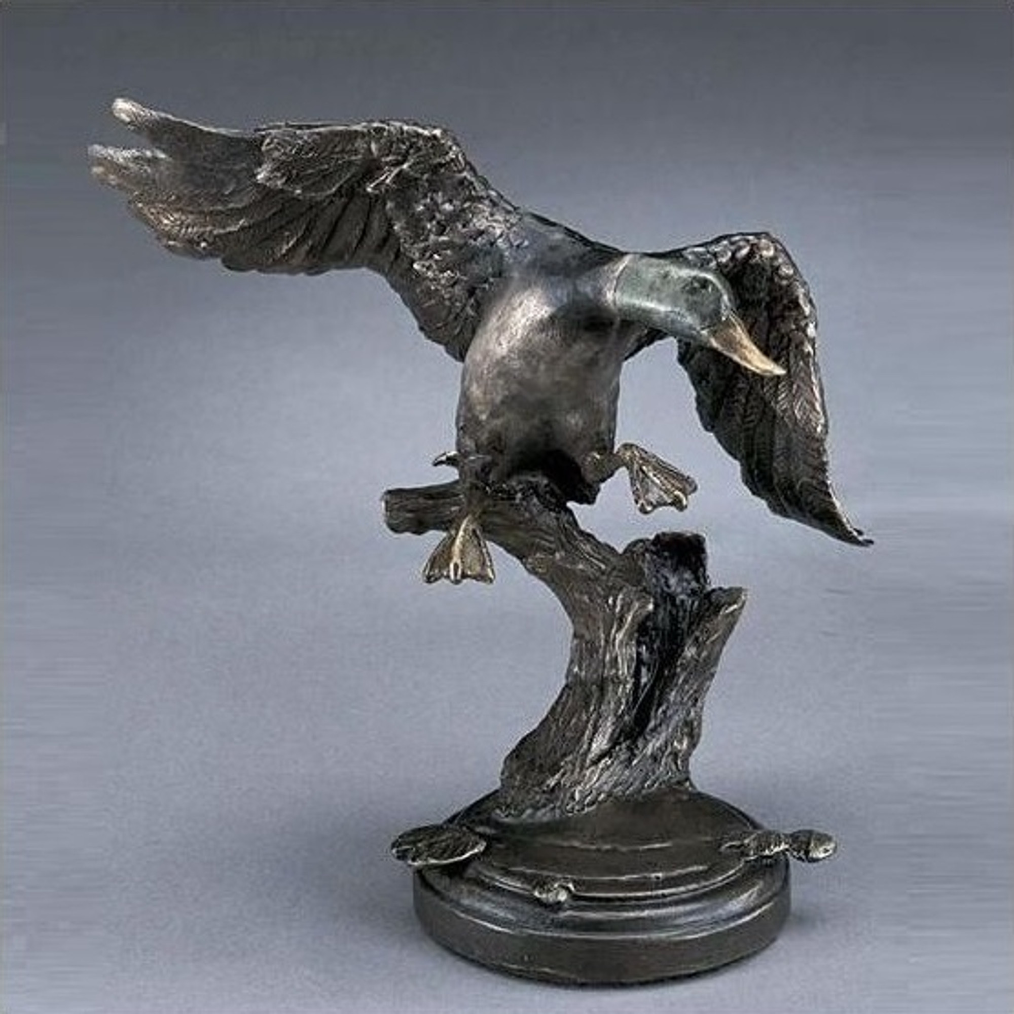 Mallard Duck Sculpture by Mark Hopkins