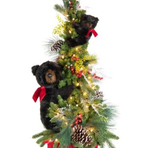 Ditz Designs Winter Wonderland Play Tree Black Bears - 40 Inches