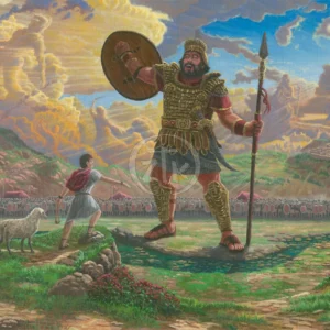 David and Goliath - 12″ x 18″ Limited Edition Canvas
