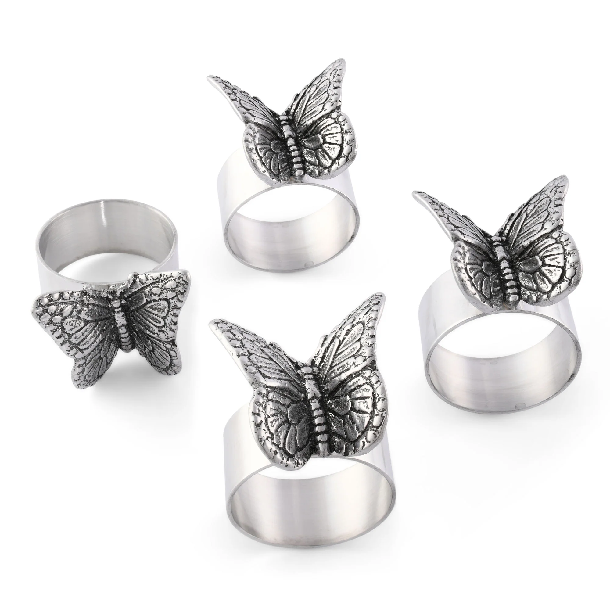 Butterfly Napkin Rings - Set of 4