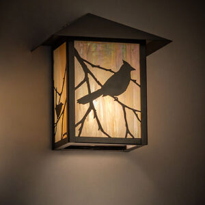 9" Wide Seneca Song Bird Right Wall Sconce