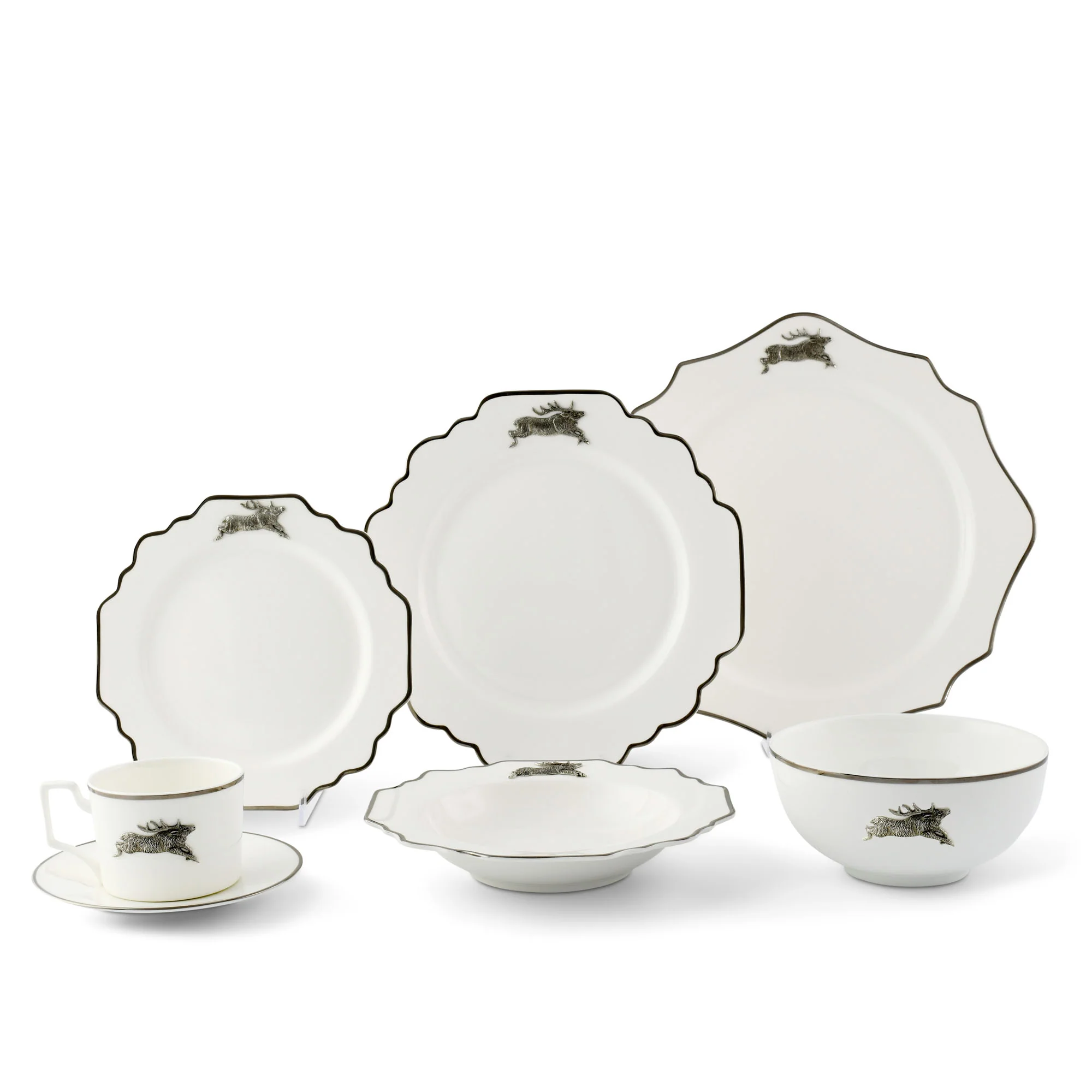 Bone China Running Elk Dinnerware