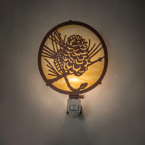 6" Wide Winter Pine Night Light