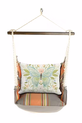 4-Piece Swing Set Serene Sunset w/ Whimsy Butterfly Pillow