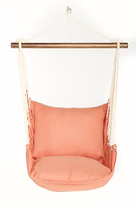 4 Piece Swing Set - Living Coral with Living Coral Pillow