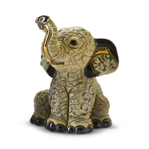 Baby Indian Elephant Figurine by De Rosa