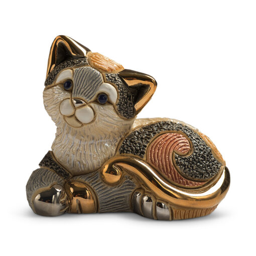 Calico Kitten Figurine by De Rosa