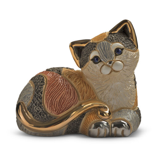Calico Cat Figurine by De Rosa