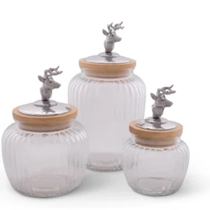 Deer / Elk Glass Canister