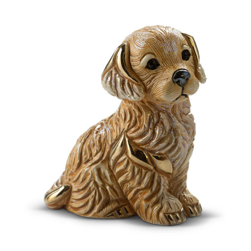 Golden Retriever Puppy Figurine by De Rosa