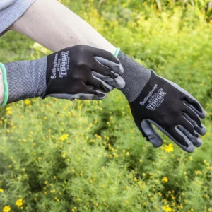 Nitrile Tough Gardening Gloves – Black