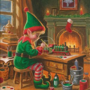 Santa's Little Helper - 12″ x 9″ Limited Edition Canvas