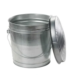 Galvanized Steel Locking Lid Seed Can with Lid-10 Gallon