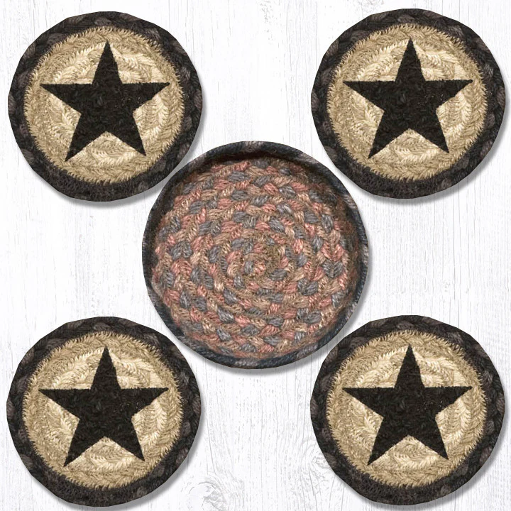 Black Star Coaster Set