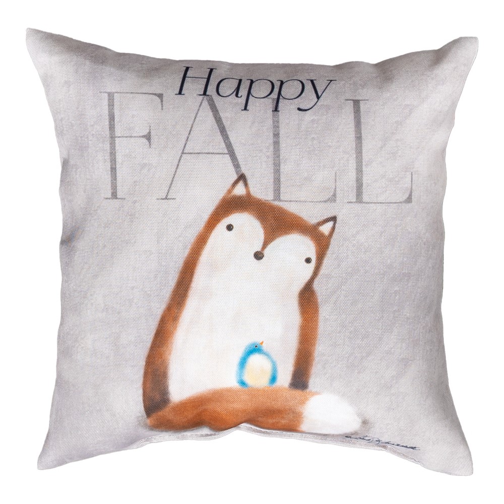 Happy Fall Climaweave Pillow 12" x 12" (Set of 2)