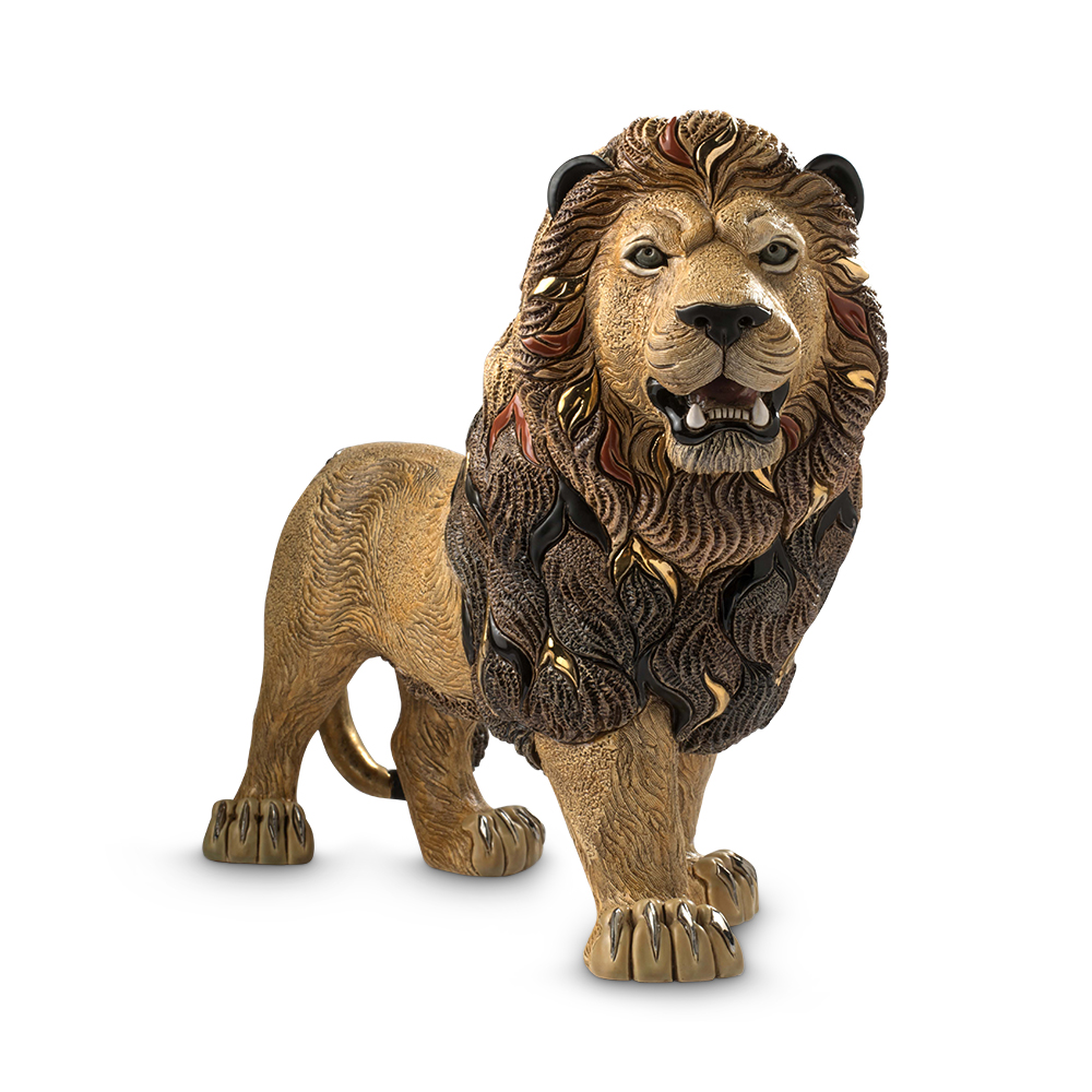 Lion Walking (Ltd 1000) Figurine by De Rosa