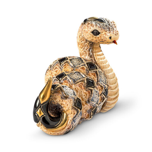 Golden Snake Figurine by De Rosa