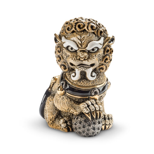 Cinnamon Foo Lion Figurine by De Rosa