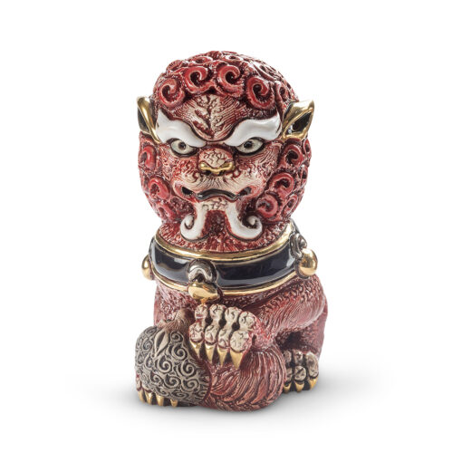 Red Foo Lioness Figurine by De Rosa