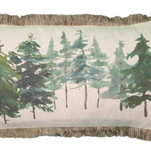 Watercolor Pines Pillow