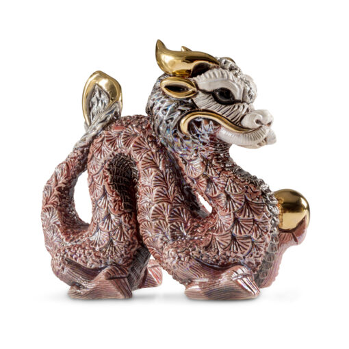 Red Chinese Dragon Figurine by De Rosa