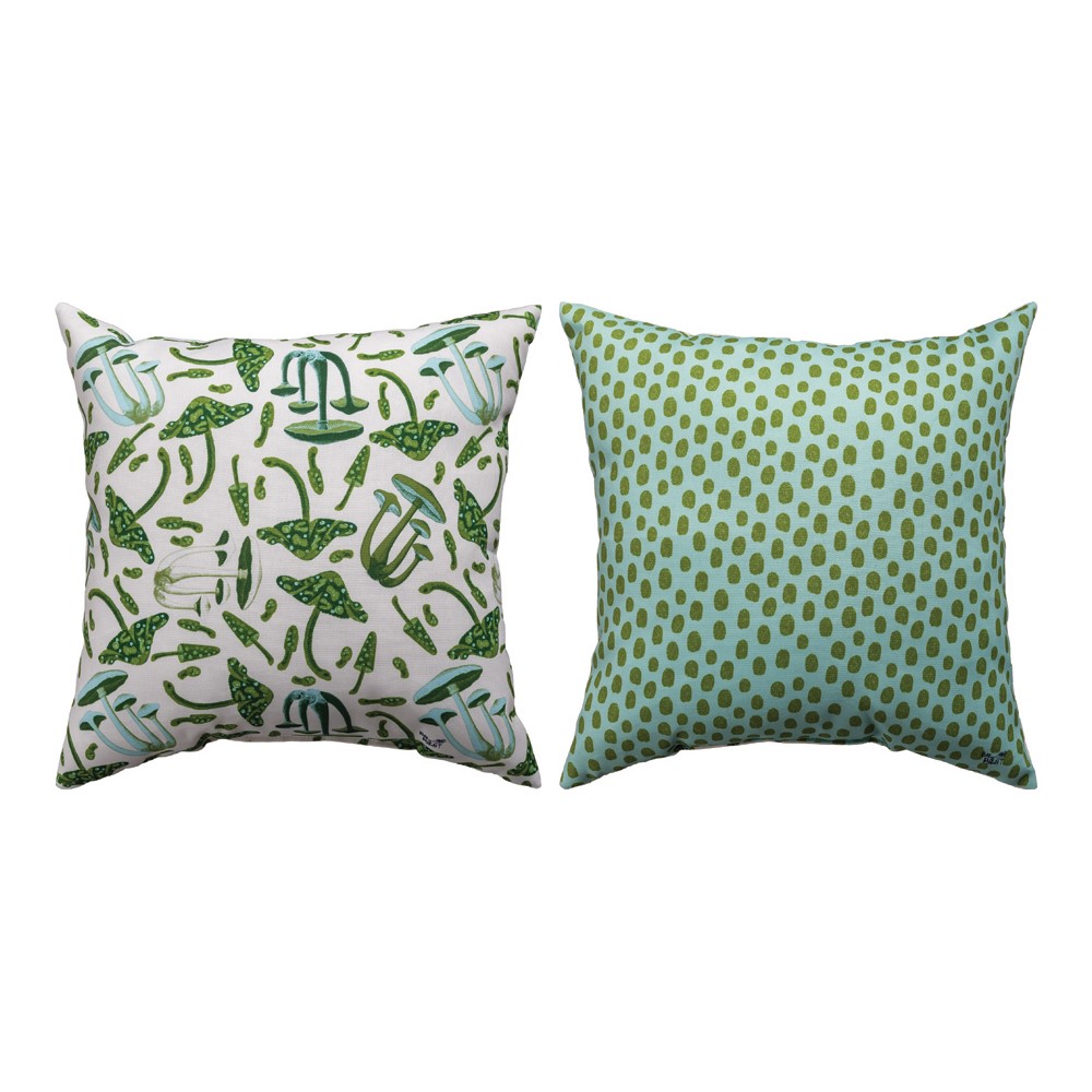 Mushrooms Climaweave Pillow 18″ x 18″ (Set of 2)
