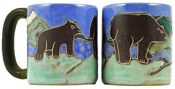 Mara Stoneware 16 Oz. Bears Mugs (Set of 2)