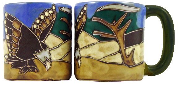 Mara Stoneware 16 Oz. Eagle Mugs (Set of 2)