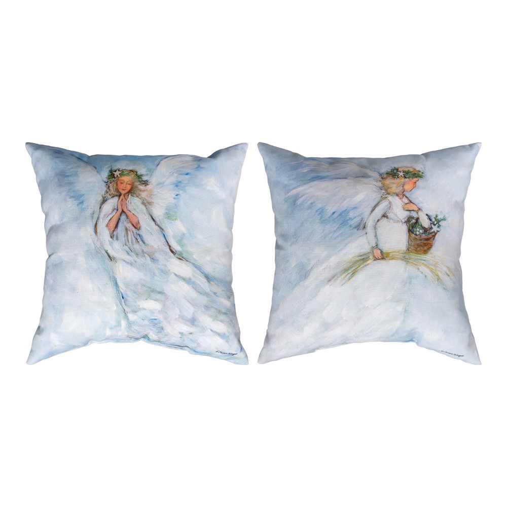 Holiday Tidings - Angel Climaweave Pillow 18″ x 18″ (Set of 2)