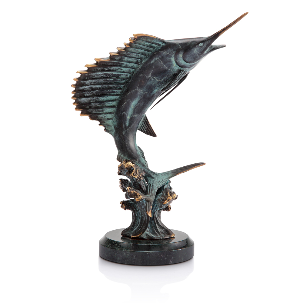 Feeding Frenzy Sailfish Sculpture
