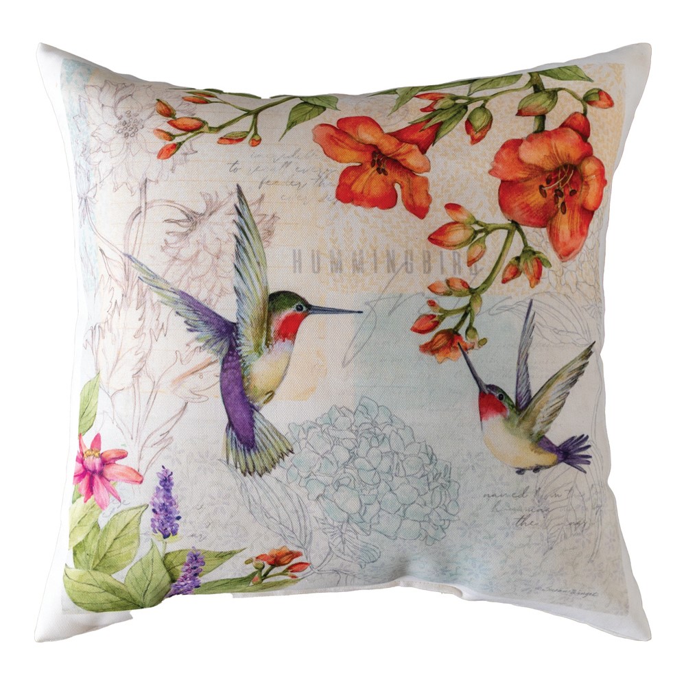 Hummingbirds Climaweave Pillow 18″ x 18″ (Set of 2)