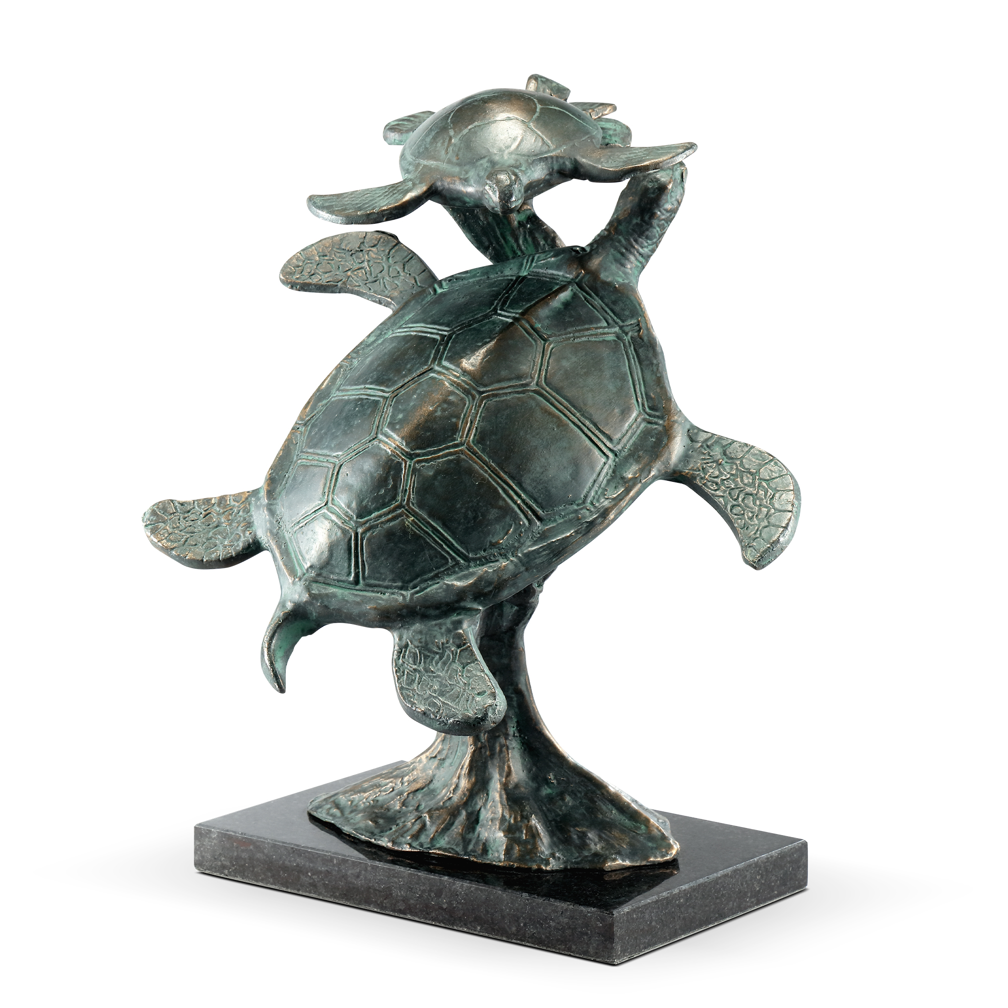 First Swim Parent and Child Sea Turtle Sculpture