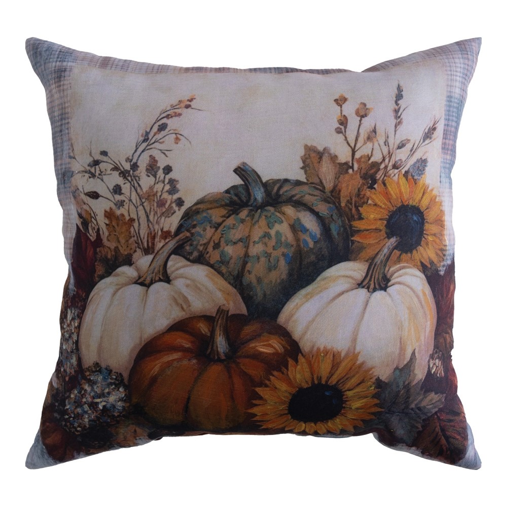 Harvest Time Pumpkins Climaweave Pillow 18″ x 18″ (Set of 2)